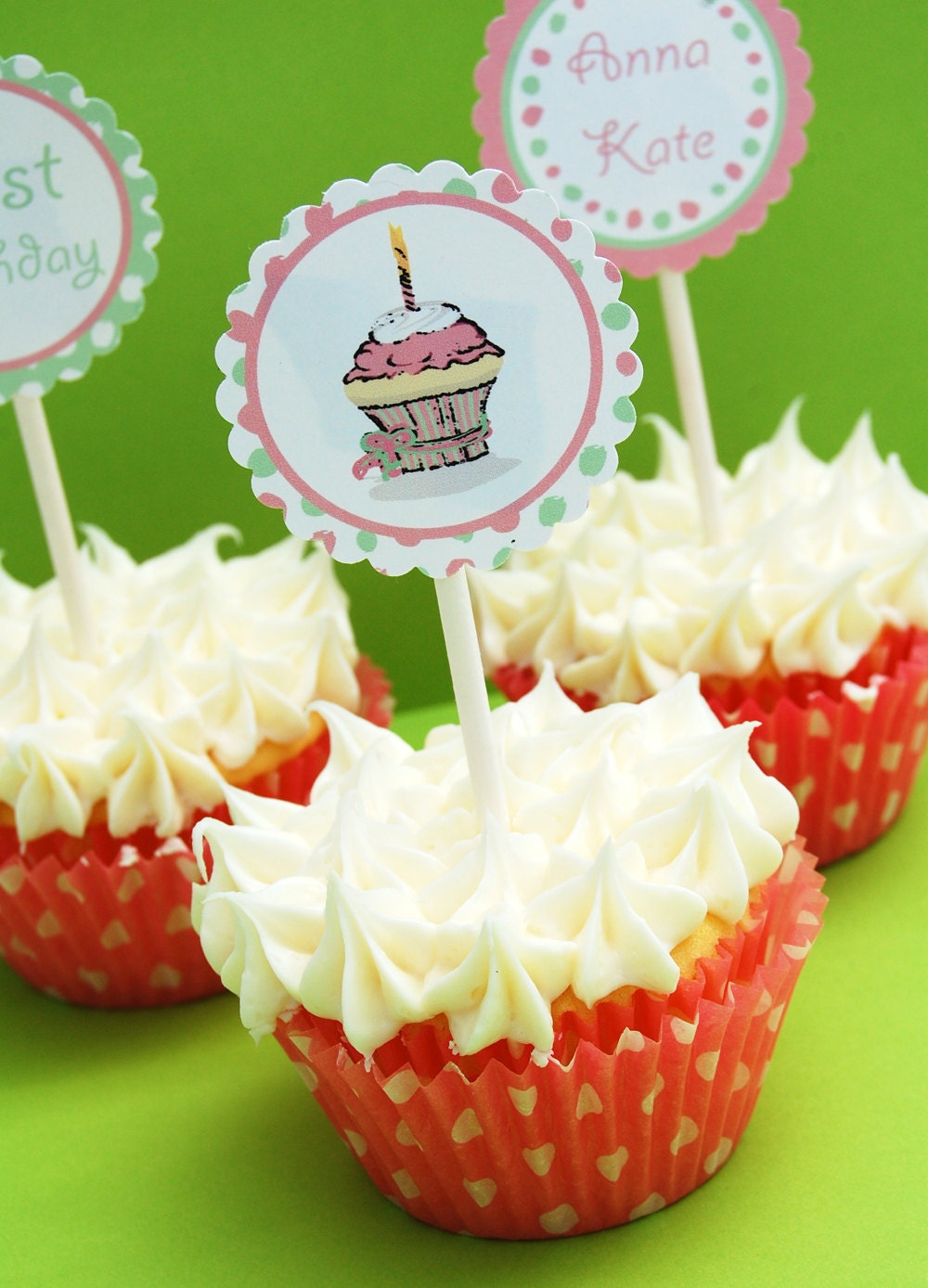 So Sweet Cupcake Printable Circles