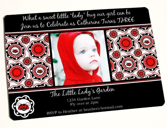 Ladybug Printable Invitation Il_570xn