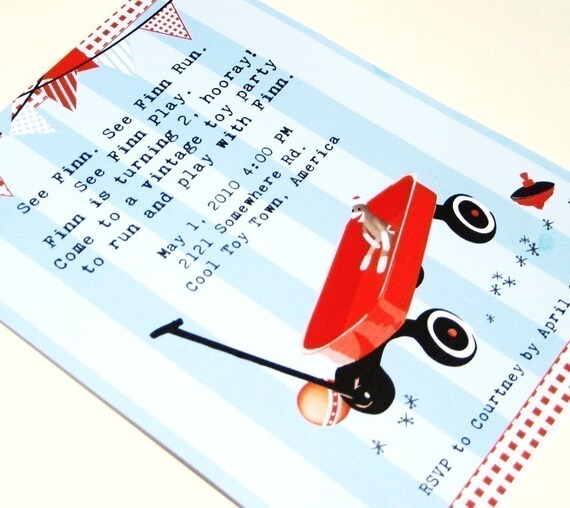 Retro Toy Party Printable Invitation Il_570xn