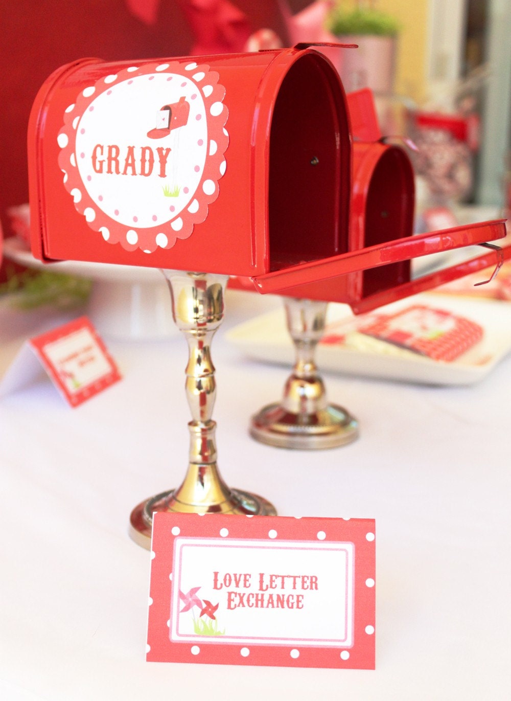 Love Letters Valentine Printable and Editable Party Set - SALE Il_570xn