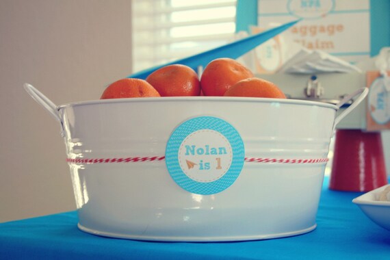 Paper Airplane Printable Party Circles Il_570xn