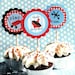 Retro Toy Party Printable Circles