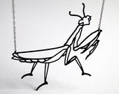 Praying Mantis Necklace