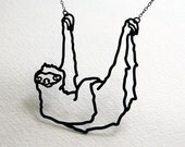 Three Toed Sloth necklace