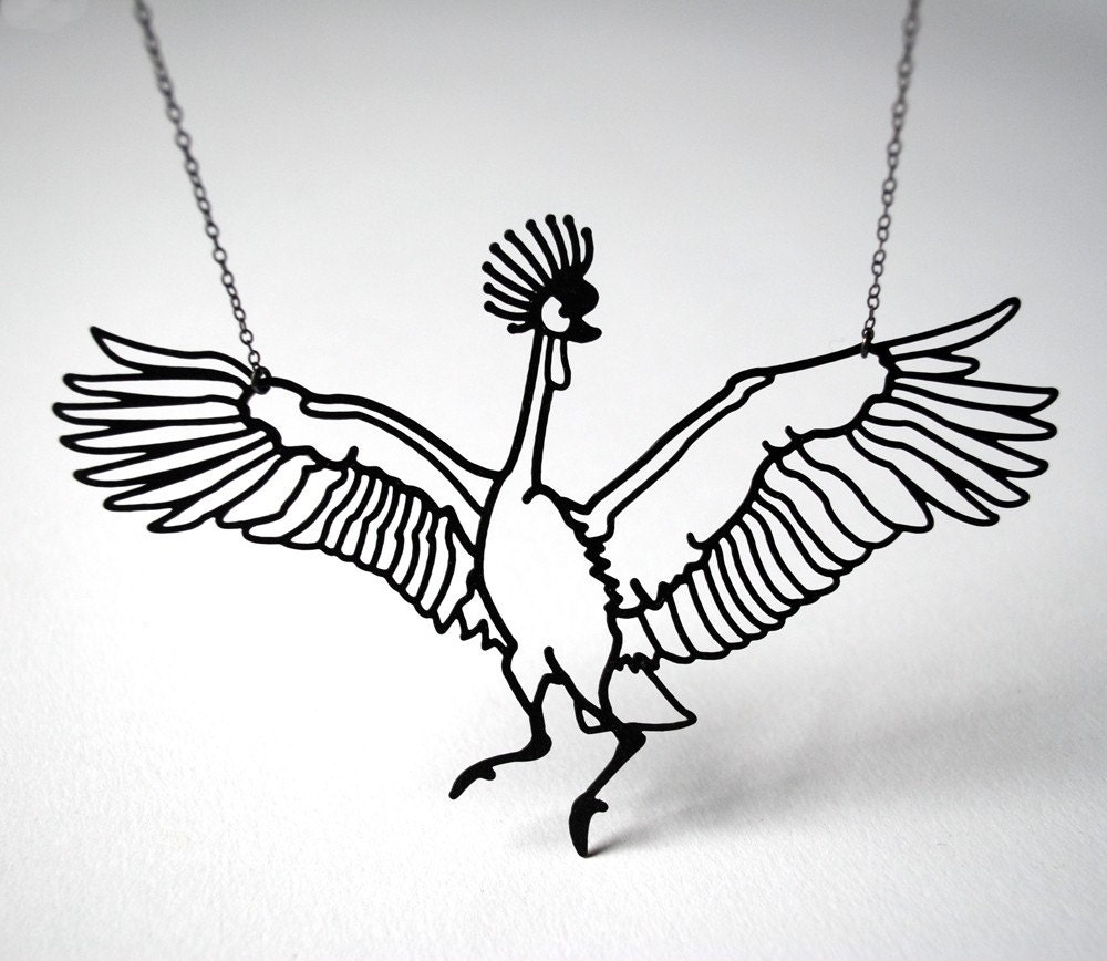 West African Crane Necklace