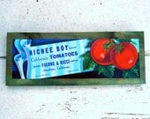 Vintage tomato label decorative sign -  Richee Boy - by Lolailo