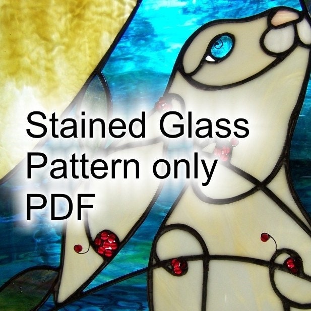PATTERN for Folkart Bunny in Stained Glass