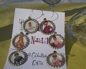 What Shall I Be Pre-Feminist Movement Wine Charms