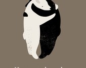 Illustration features 2 hugging bears with the phrase "Hug Each Other". 8" X 10".