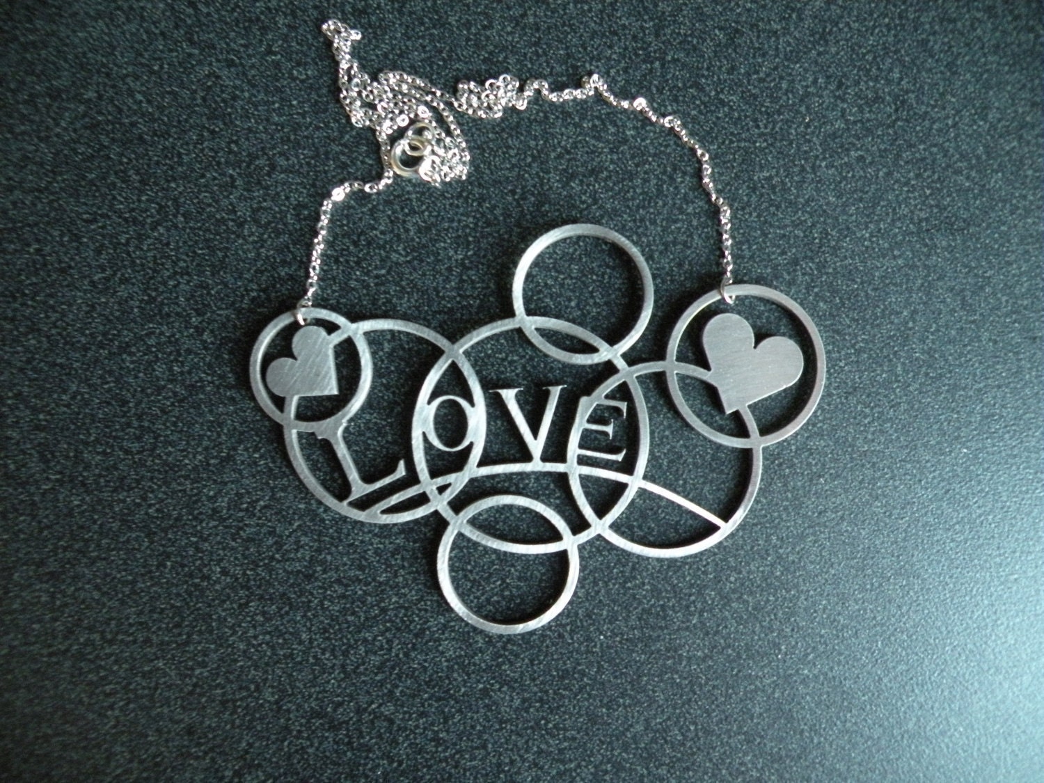 Love and Hearts Bubbles Necklace