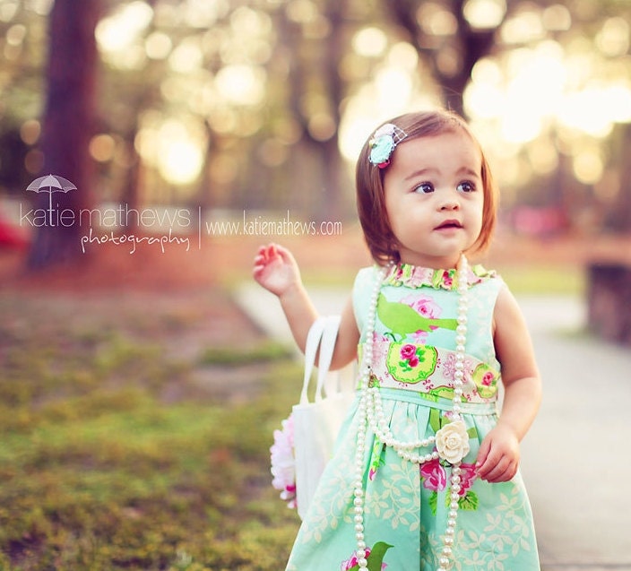 Girls Birthday Dress - Garden District Vintage Party Dress