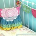Custom Crib Bedding - Bumperless Crib bedding- Square Dance Dream