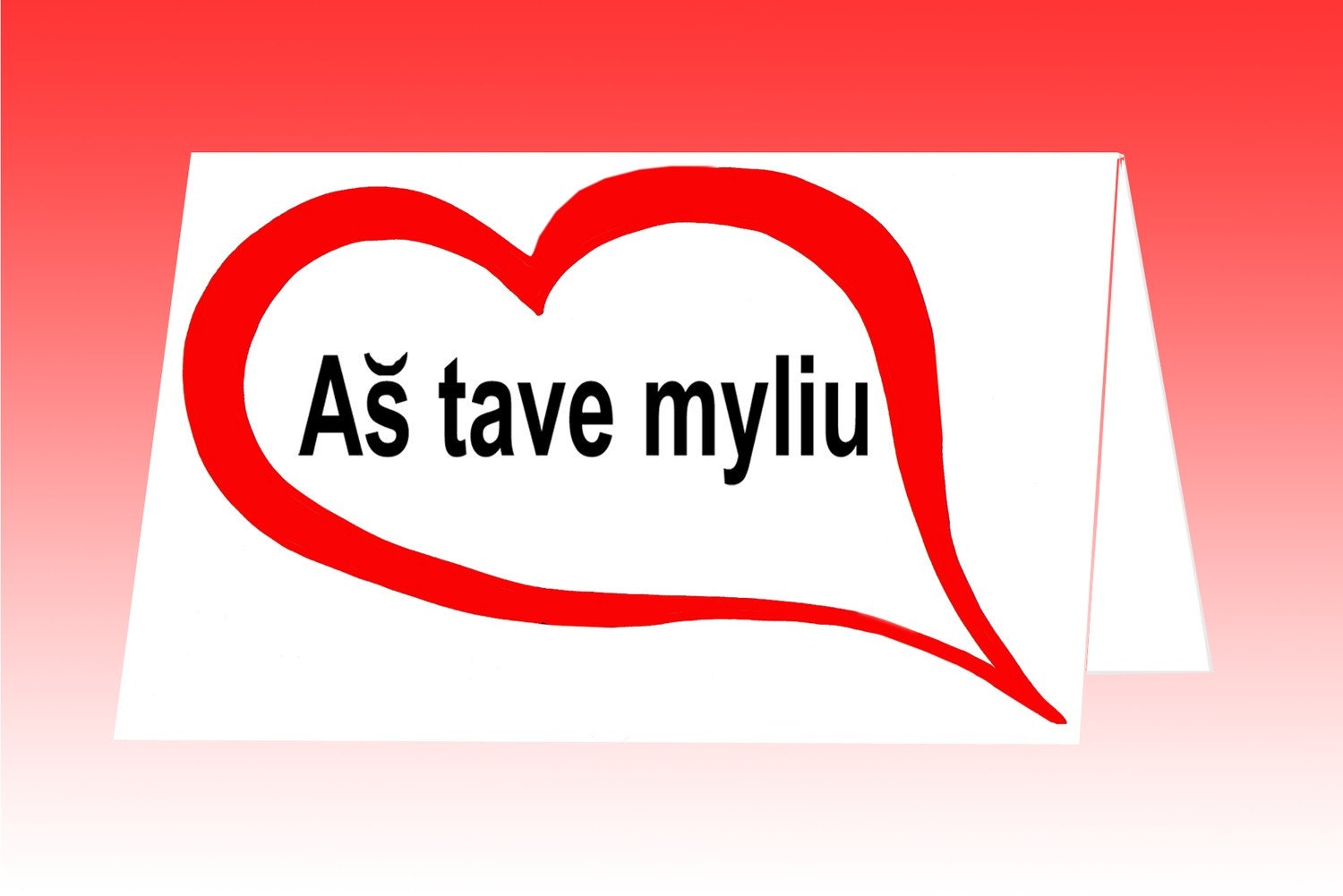 Say "I love you" in Lithuanian.