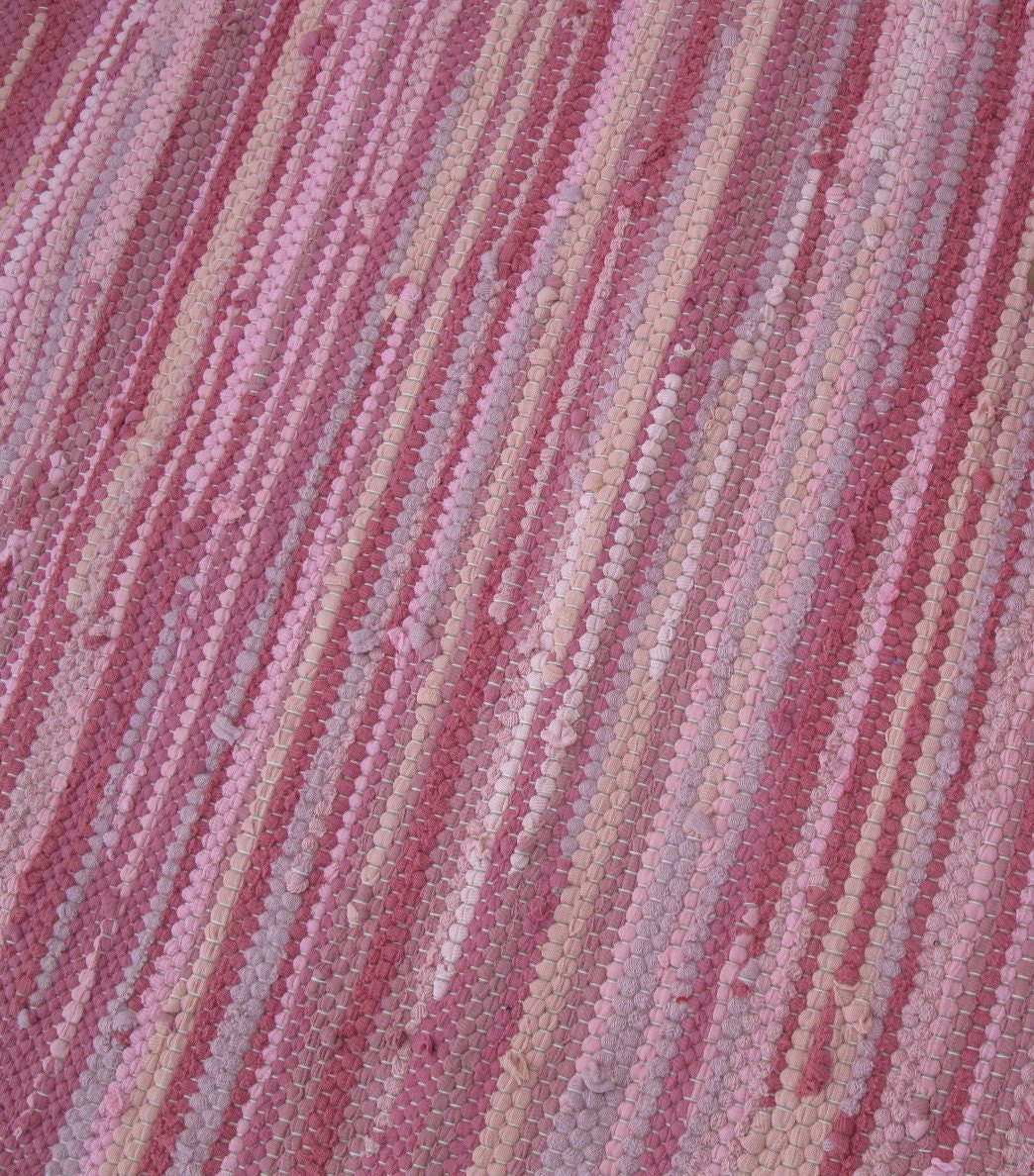 Handwoven Rug - Woven from Recycled T Shirts 27x40