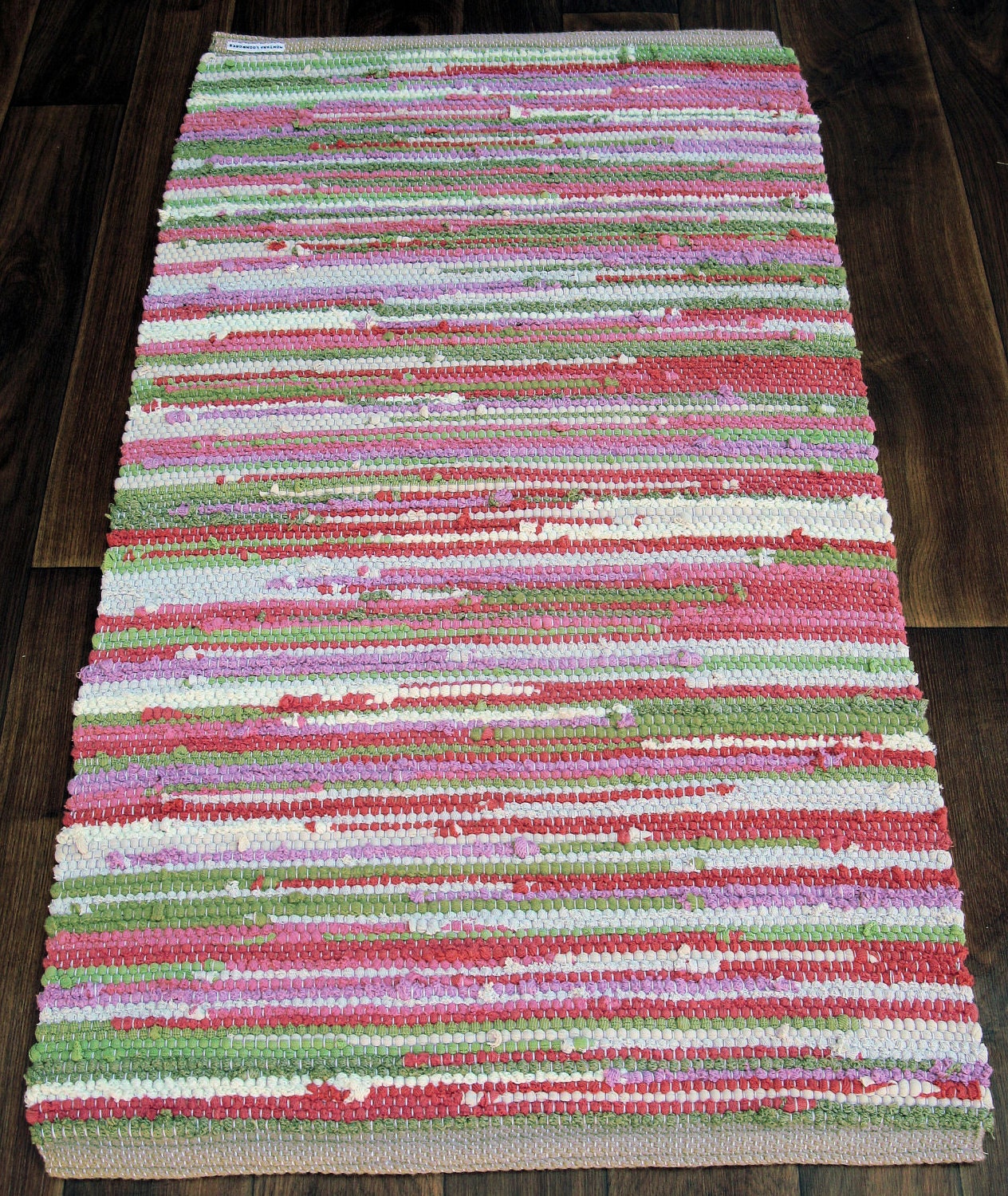 Handwoven Rug - Woven from Recycled Sweaters 27x49