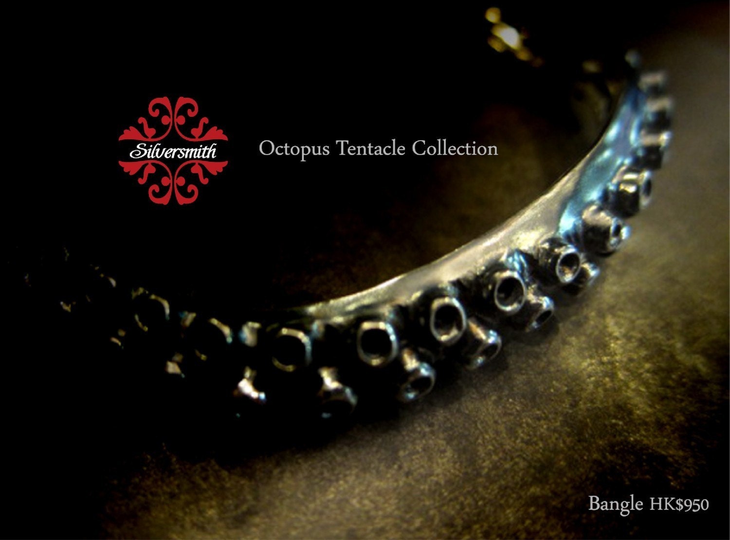 Silversmith Octopus Tentacle Sterling sliver Pendant