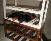 Red Pine wood BOTTLE RACK