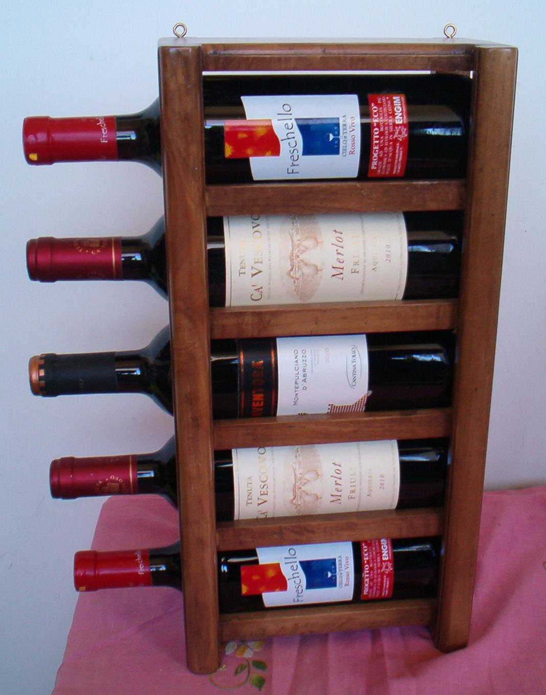 Compact Wall Wine Rack