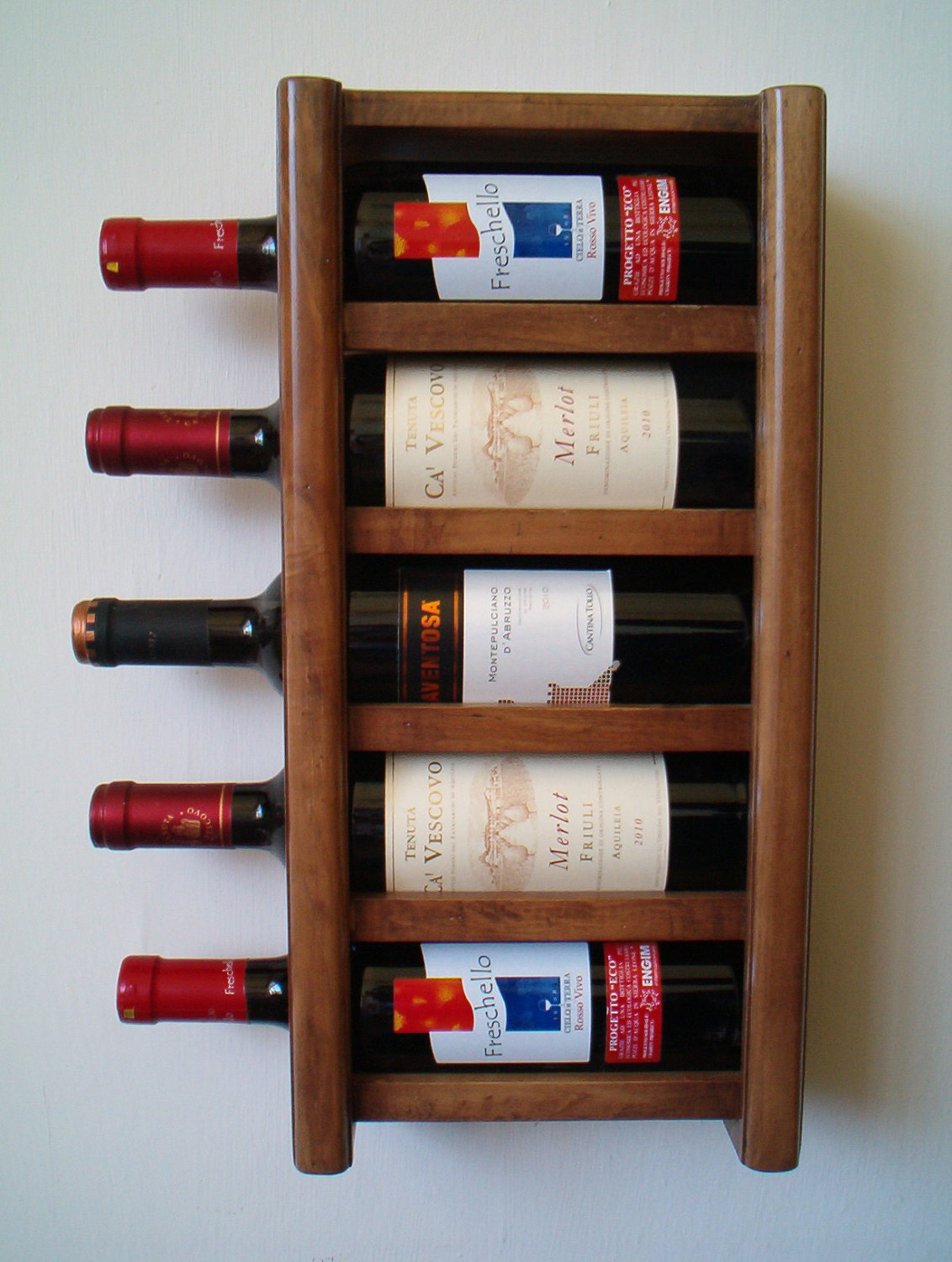 Compact Wall Wine Rack
