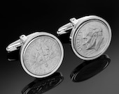 10 year wedding anniversary gift- Tin year gift- 2003 Coin cufflinks.Genuine coin from the year you were married