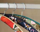Colorful patterned lined hangers - set of three
