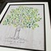 Hand drawn Wedding Guest book Fingerprint Tree, Guest book alternative, Hand drawn sketched wedding tree for 100-200 guests