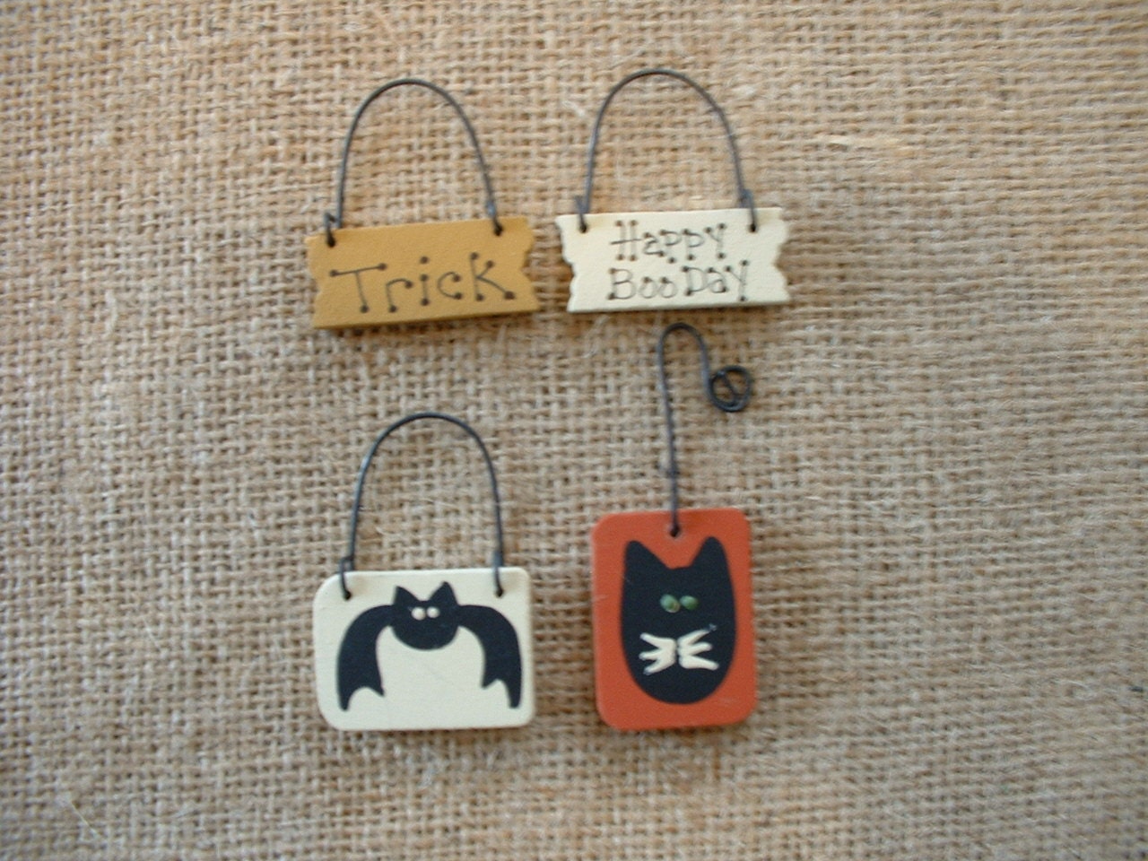 Halloween mini ornaments hand-painted for my Charlie Brown trees packet 2