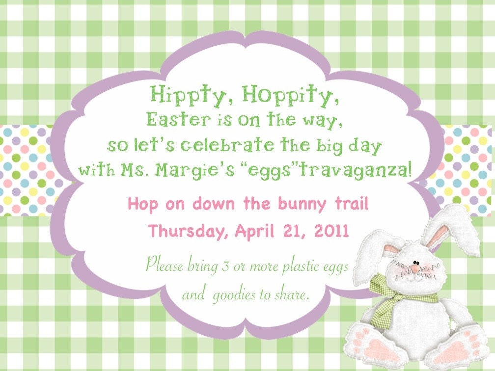 Easter DIY Printable Invitation