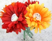 Flower Pen Bouquet PinHead Happy Face(TM)