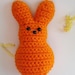 2 Easter Peep Marshmallow Bunnies
