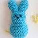2 Easter Peep Marshmallow Bunnies