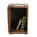 Vintage Wood Crate Wooden Box Caramel Brown Small Side Table End Table Storage Crate