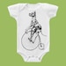 Great Dane on Vintage Trike One Piece Baby, Tank or Tee by ChiTownBoutique.etsy