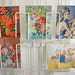 flea market paintings - 5 pretty postcards