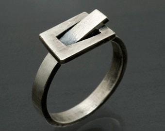 Sterling Belt Buckle Ring