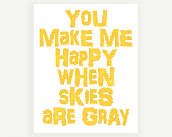 Typographic Print: You Are My Sunshine - Set of 3 Nursery Print Kids Wall Print Poster Prints- 8x10