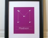 Connect the Dots Wall Art    Customize with Child's Name