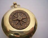 Real working compass -  Nautical compass steampunk  pocket watch necklace