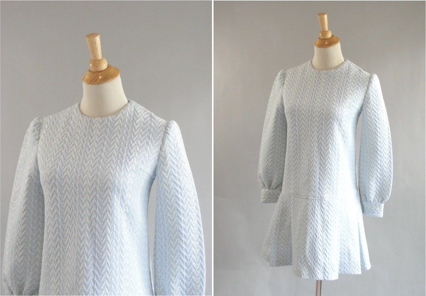 Vintage TRUE BLUE  School Girl Mini Dress