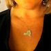 Handcrafted Brass Lone Star Texas Necklace