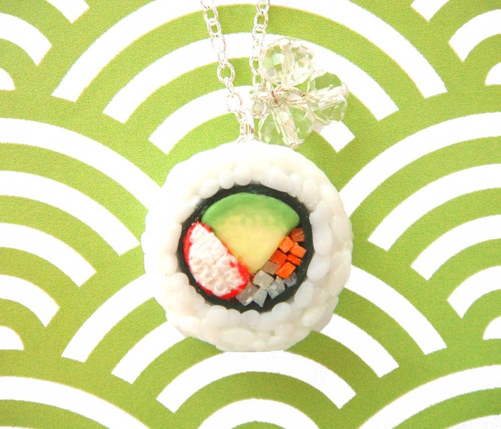 Avocado Sushi Necklace