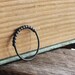 Three Bead Textured Sterling Silver Ring Set - Oxidized, Brushed, Shiny
