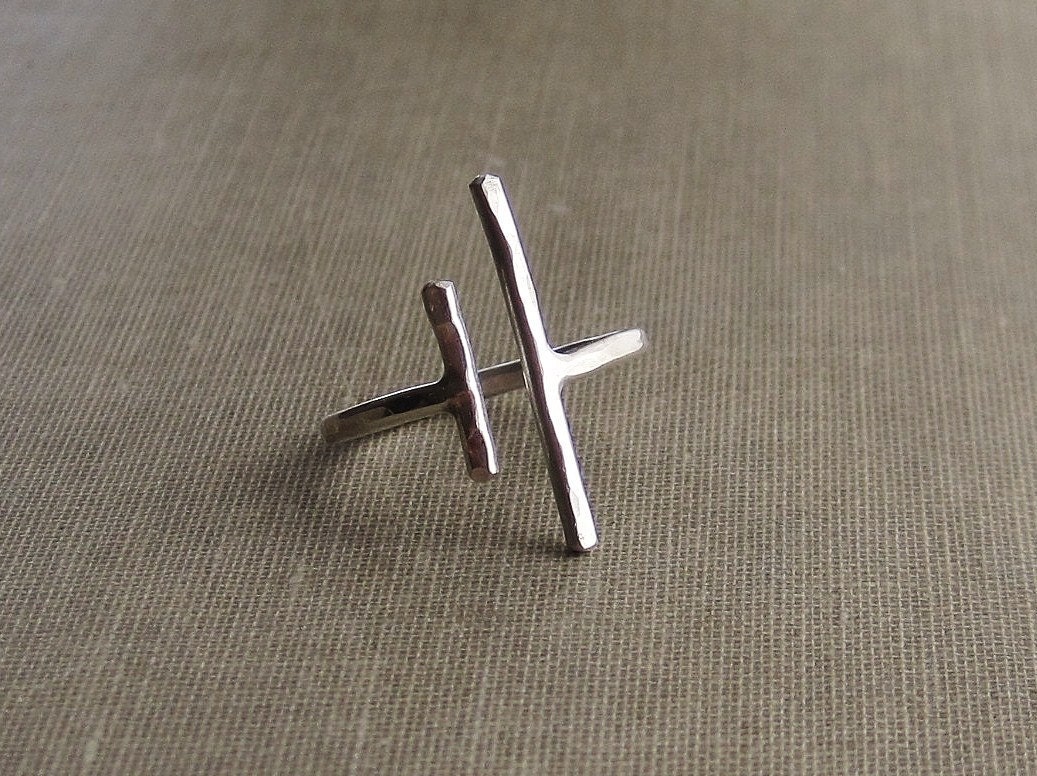 Parallel Bars - Sterling Silver Ring - Made to Order