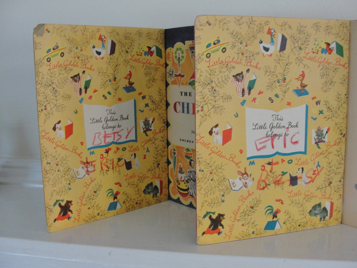 Vintage Christmas Children's Christmas Book 1940s Christmas Little Golden Books Night Before Christmas Rudolph Childrens Books