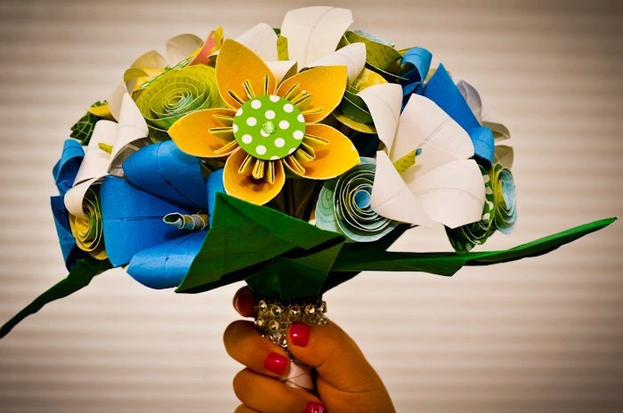 Custom Origami Wedding Bouquets