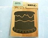 Birthday Cake Stamp and Candle, Large, Create Your Own