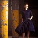 RESERVED - Vintage 1950s Cocktail Dress - 50s Cocktail Dress - Sodalite Blue