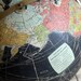 vintage mid-century black rand mcnally globe