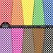 Digital Paper Pack - Checkered Papers in Bright Rainbow Colors
