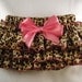 Pink Cheetah Ruffle Diaper Cover Bloomers With Matching Flower Headband